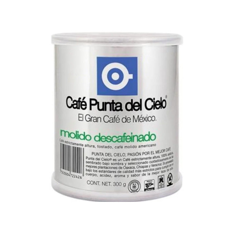 Café Punta Del Cielo Americano Descafeinado 300g  (2 Latas)