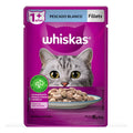 Alimento Whiskas Fillets Pescado Blanco 85g (12 Sobres)