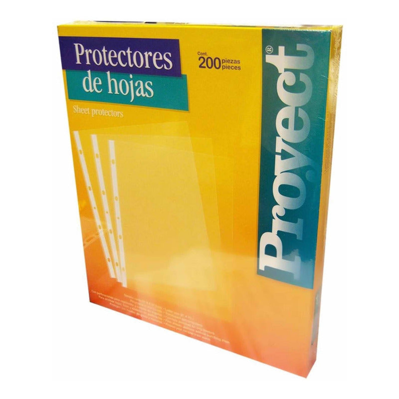 Protector De Hojas Azor Proyect Carta 200 Pzas