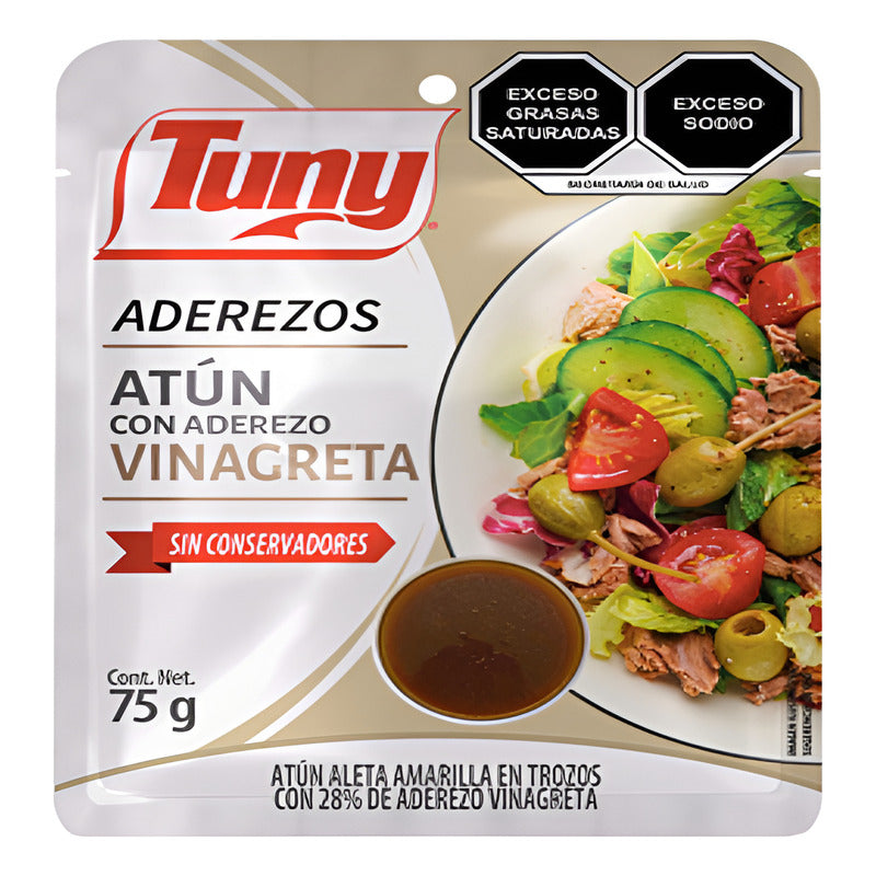 Atún Con Aderezo De Vinagreta Tuny 3 Piezas De 75grs