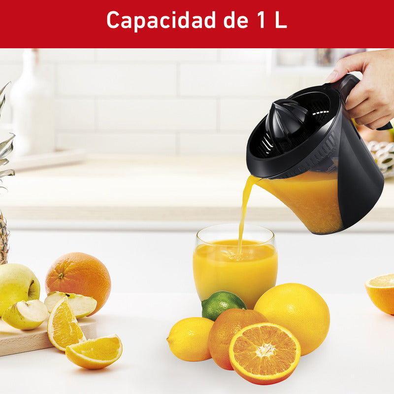 Exprimidor De Cítricos T-fal Power Press 1l 40w Negro
