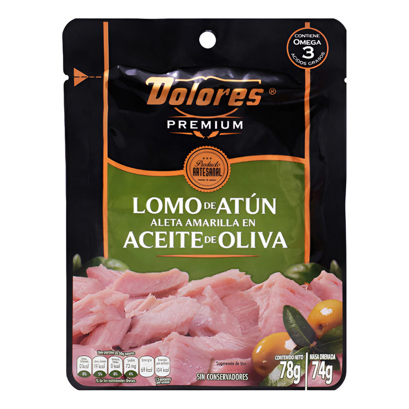 Lomo De Atún En Aceite De Oliva Dolores 12 Piezas De 78gr