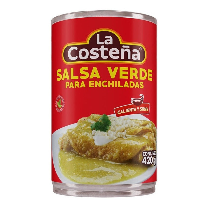 Salsa Para Enchiladas Verdes La Costeña (10piezas)