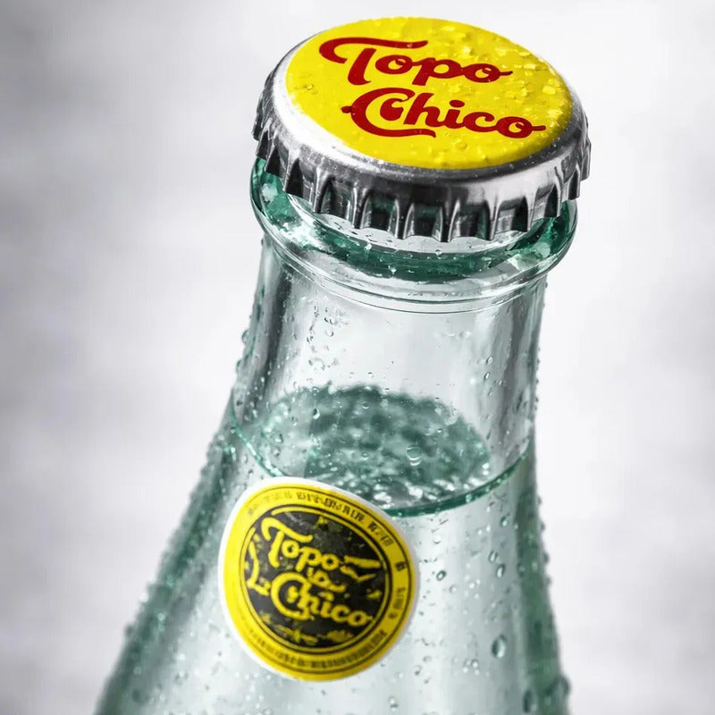 Caja Con 24 Agua Mineral Topo Chico 355ml De Vidrio