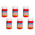 Pintura Acrílica Alta Calidad Color Rojo Cereza 6 Pz De 35ml Rojo Cereza