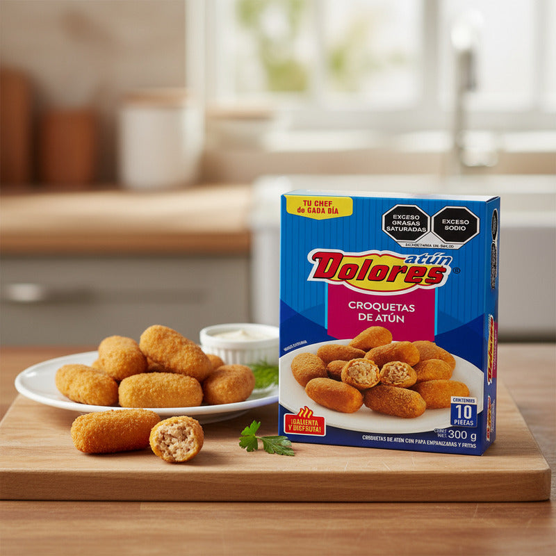 Croquetas De Atún Empanizadas Fritas Dolores 2 Paq De 300gr