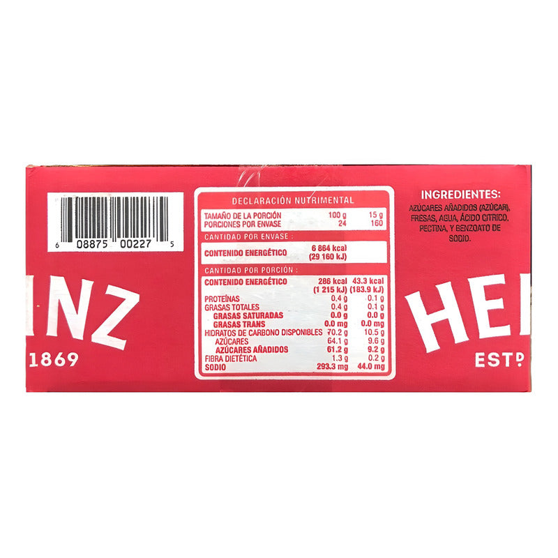 Mermelada De Fresa Heinz 120 Blisters De 20g C/u (2.4 Kg)