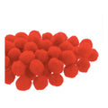 Mercería Pom Poms De 19mm Color Rojo 3 Paq De 100pz
