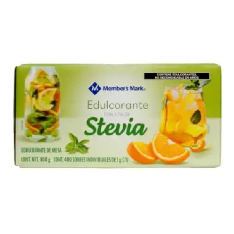 Edulcorante Con Stevia 400 Sobres De 1g