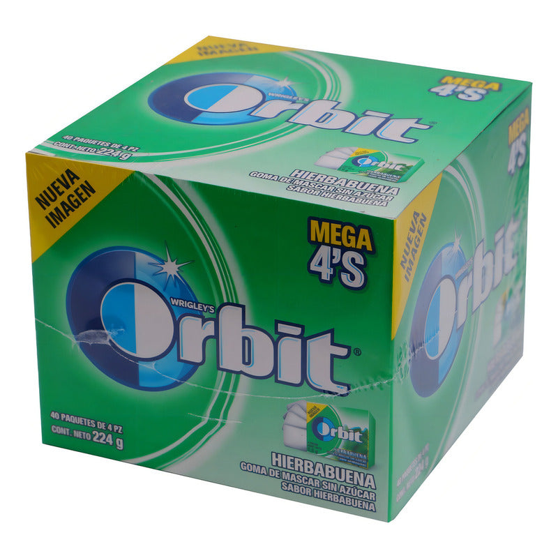 Chicle Orbit Con Hierbabuena 40 u