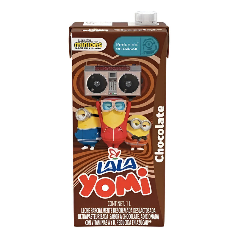Leche Lala Yomi Sabor Choholate 1 L. 24 Pzs