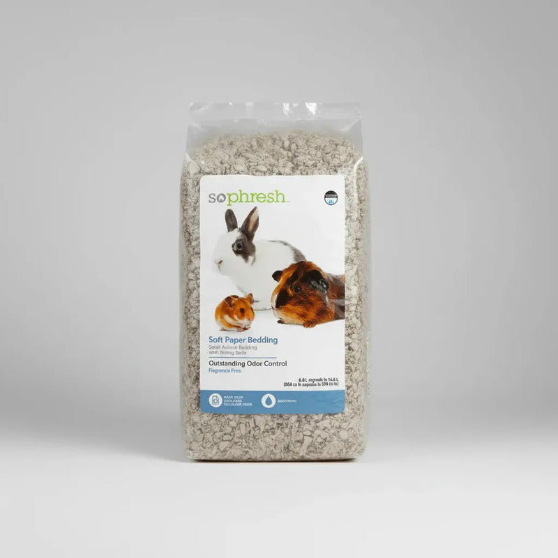 Papel Con Bicarbonato Sin Aroma Para Pequeñas Mascotas, 14 L Gris