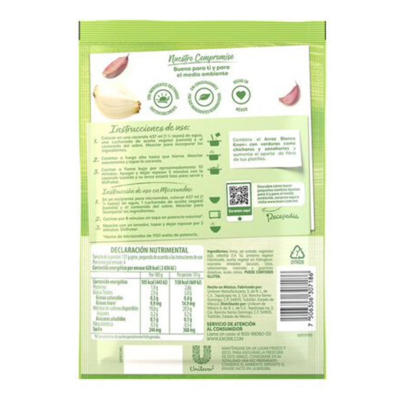 Arroz Blanco Knorr 155 G (3 Piezas)