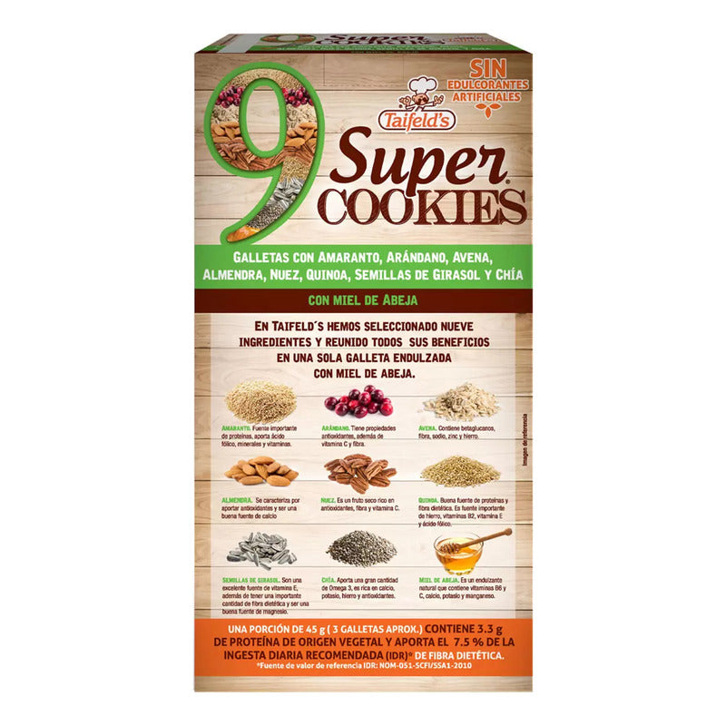 Galletas De Trigo Con Semillas Y Nueces Taifelds  630 G