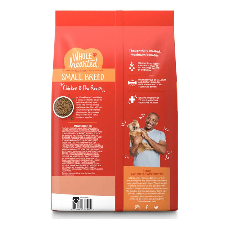 Wholehearted Alimento Perro Raza Pequeña Pollo/chícharo 6 Kg