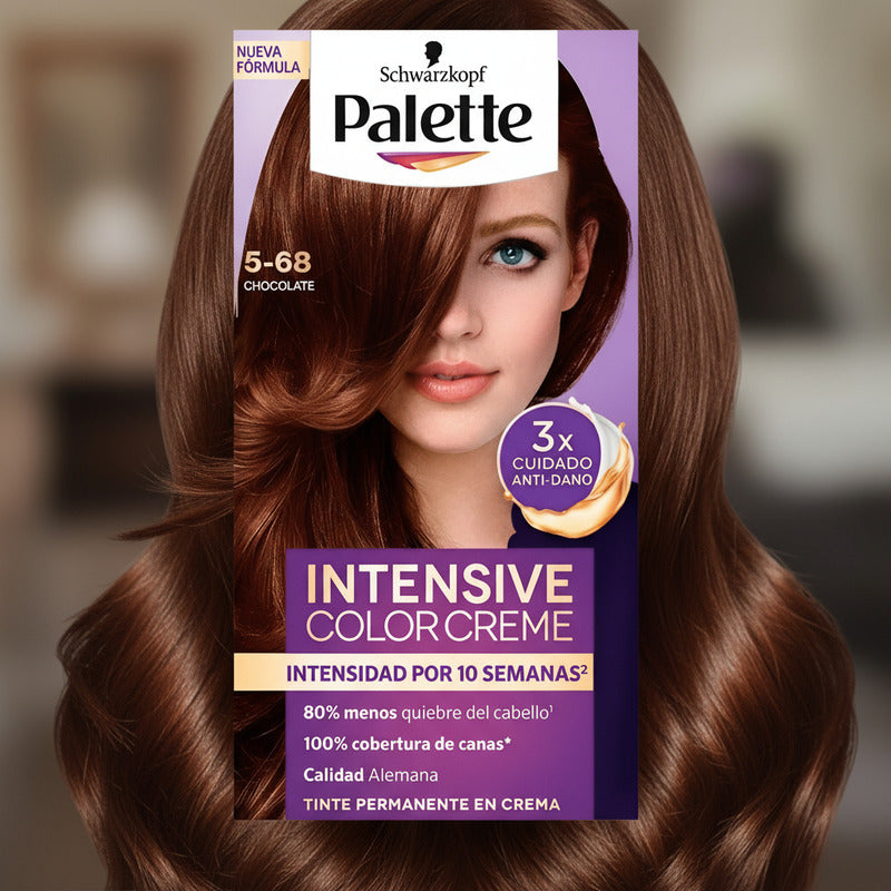 Tinte Para Cabello Palette 5-68 Chocolate 6 Piezas De 50ml 5-68 Chocolate