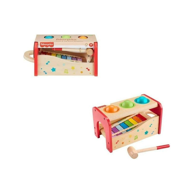 Fisher-price Juguete Mesita Actividades Sorpresa De Madera Color Multicolor