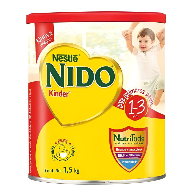 Leche De Fórmula En Polvo Sin Tacc Nestlé Nido Kinder En Lata De 1 De 1.5kg - 2 Meses A 3 Años