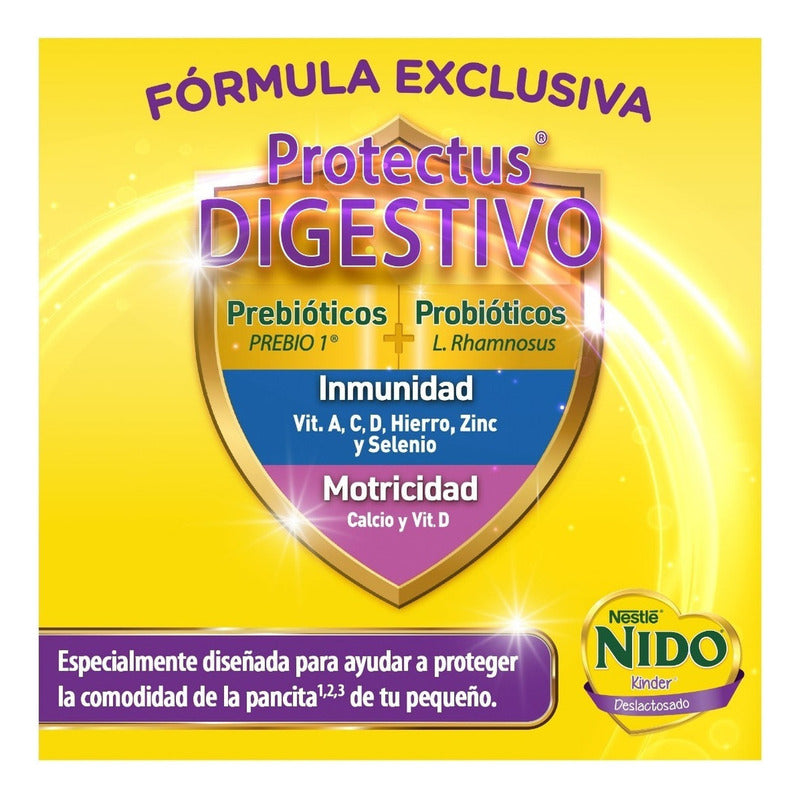 Alimento Para Niños De Corta Edad Nido Kinder 1+ Deslactosado 1.5kg