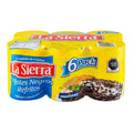 La Sierra Frijoles Refritos Negros 6 Pzas De 580 G