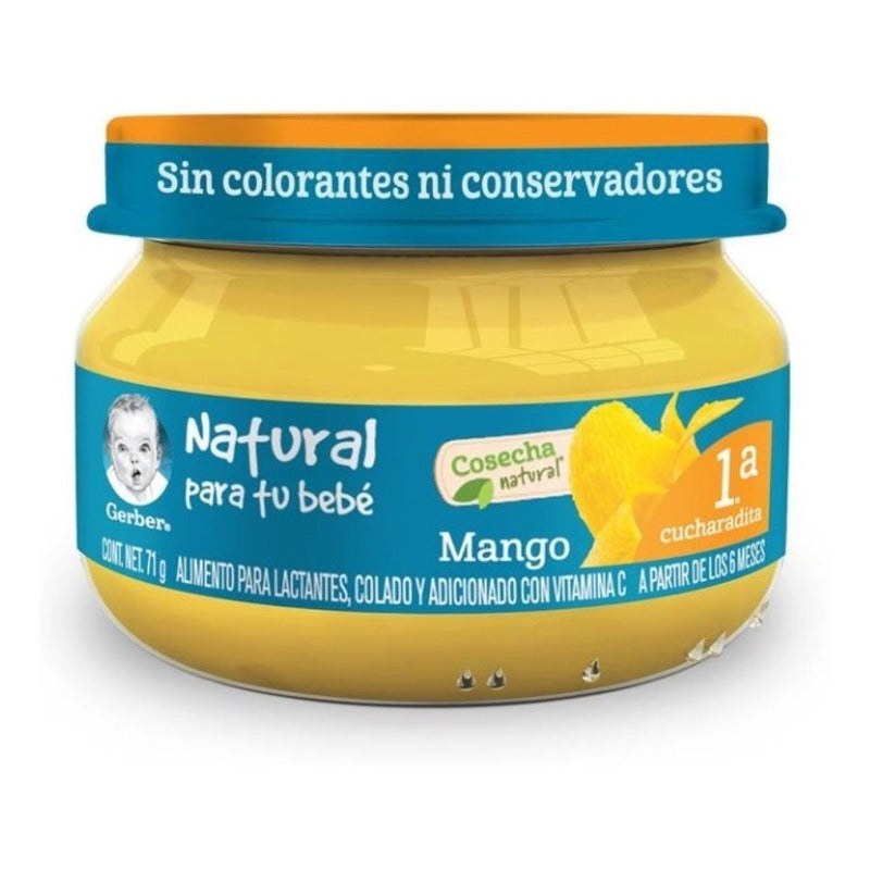 Papilla Gerber Etapa 1 Varios Sabores 6 Pzas De 71 G C/u Ij