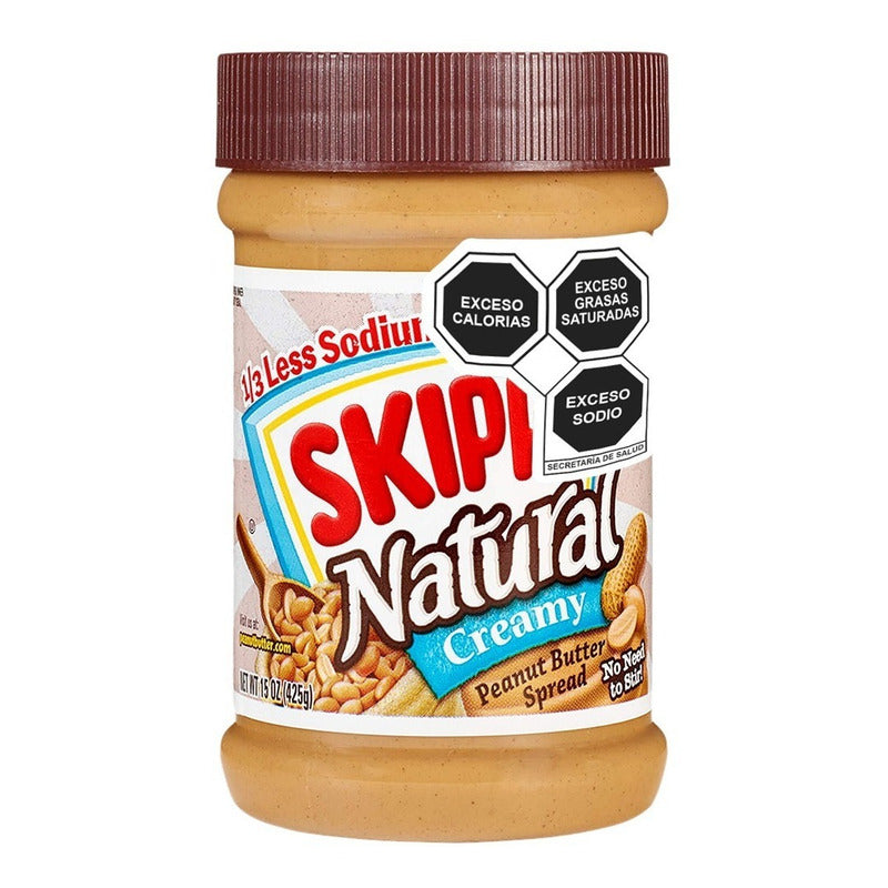 Crema De Cacahuate Skippy Natural Cremosa 425g