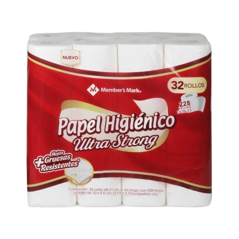 Papel Higiénico Member's Mark Ultra Strong Con 32 Rollos