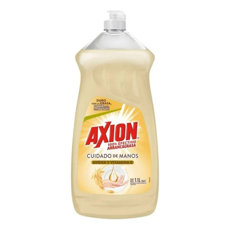 Jabón Líquido Axion Avena Con Vitamina E  1.1 L (2 Piezas)