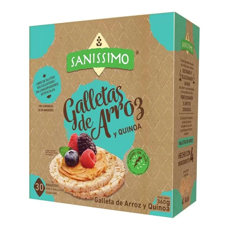 Galletas Arroz Y Quinoa Saníssimo 360g Snack Saludable