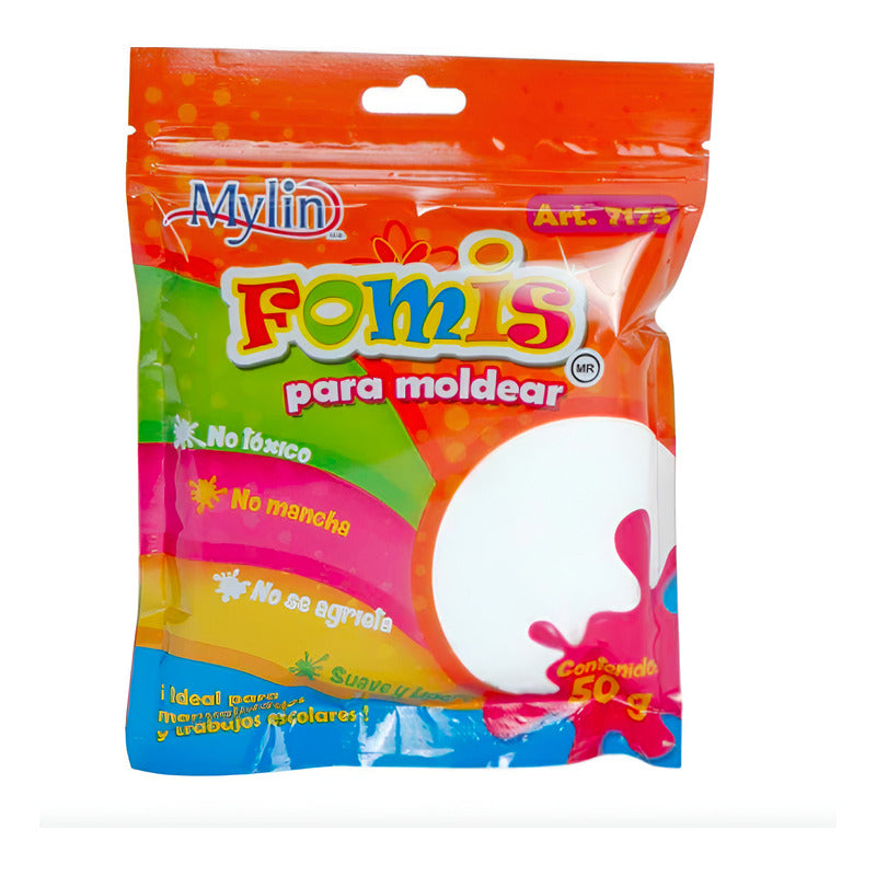Fomi Suave Moldeable Color Blanco 12 Piezas De 50g Blanco