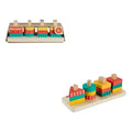 Juguete Para Bebé Fisher Price Clasificador Formas De Madera Amarillo Verde Rojo