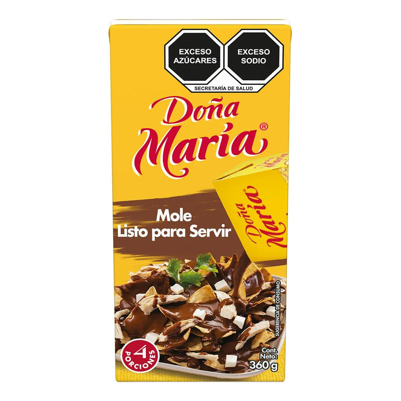 Mole Doña Maria Rojo Listo Para Servir 360g (2 Cajas)