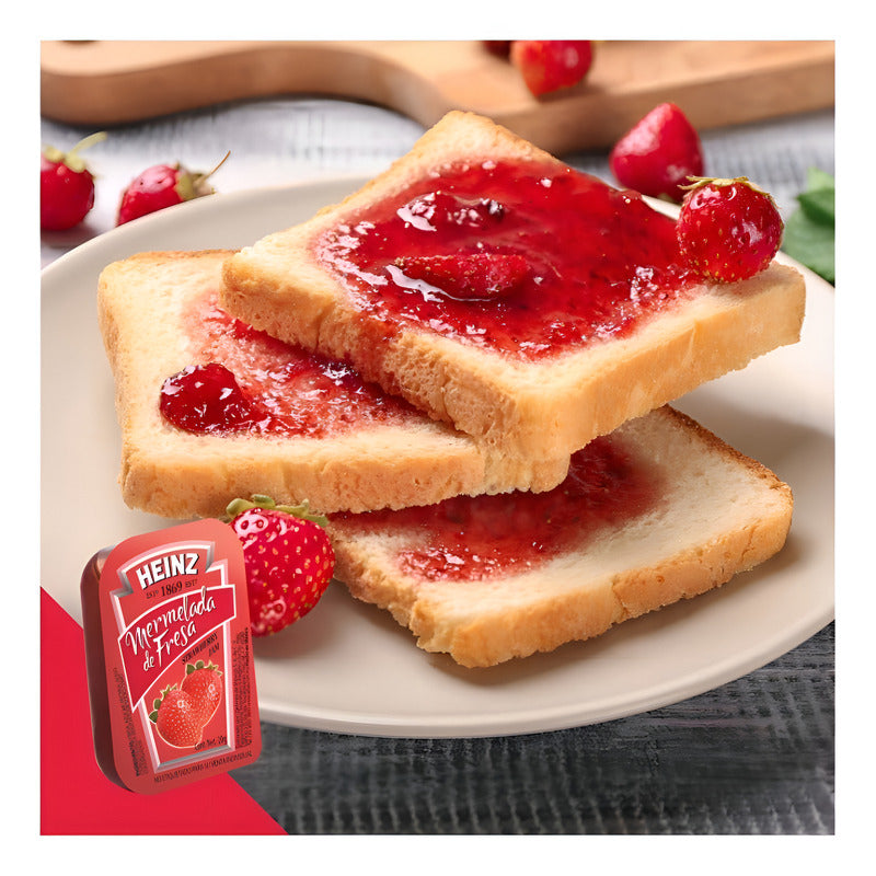 Mermelada De Fresa Heinz 120 Blisters De 20g C/u (2.4 Kg)