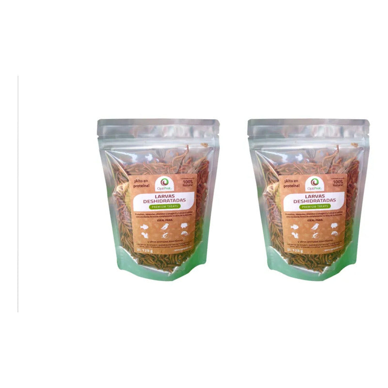 Alimento Para Reptiles Tenebrios Deshidratado 2 Pack De 125g