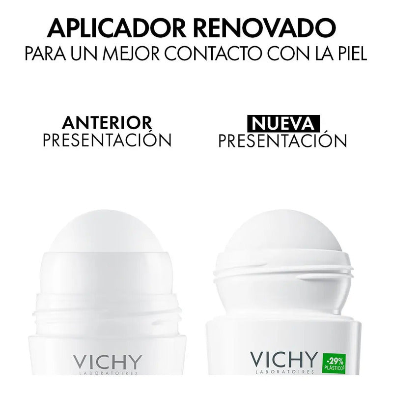 Vichy Desodorante Roll On Anti-transpirante 48h De Protección Y Reductor De Vello, 50ml
