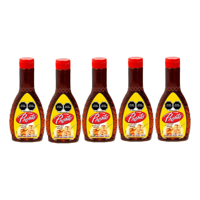 Pronto Jarabe Sabor Maple 250 Ml (5 Piezas)