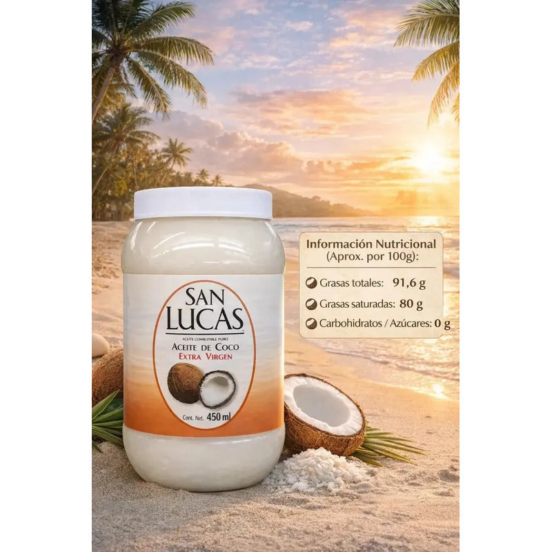 Aceite De Coco San Lucas Extra Virgen 450ml