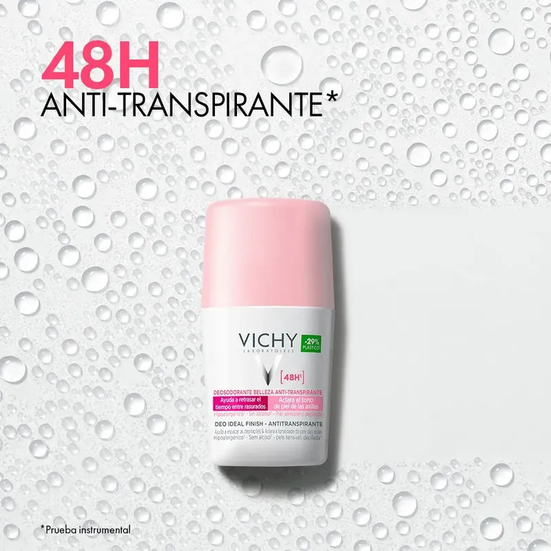 Vichy Desodorante Roll On Anti-transpirante 48h De Protección Y Reductor De Vello, 50ml