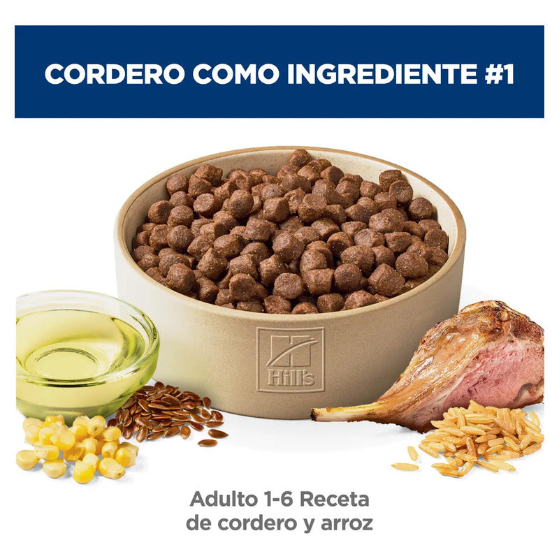 Hill's Science Diet Alimento Perro Adulto Sabor Cordero 15kg