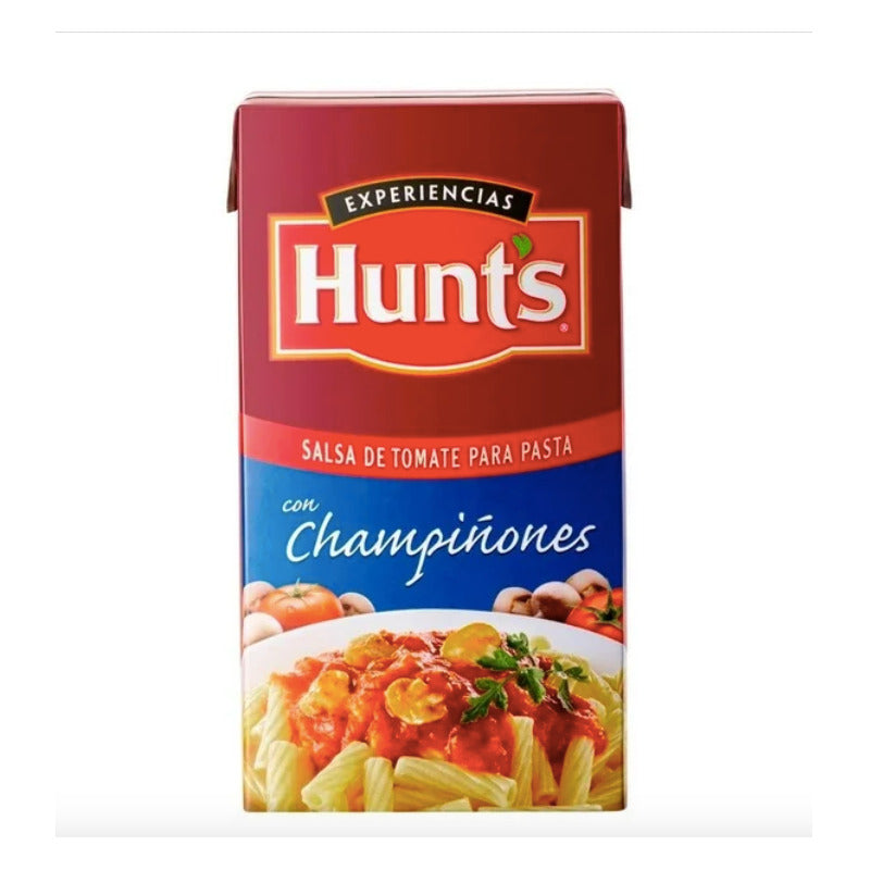 Salsa De Tomate P/pasta Hunts Con Champiñones 3 Pzs De 500gr
