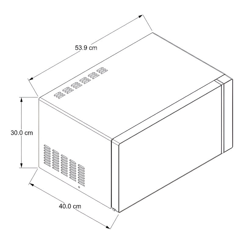 Horno De Microondas Whirlpool Wm1811d 30l 1.1 Ft³ Acabado Espejo Electrico De Mesa Estante Plato