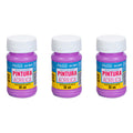 Pintura Acrílica Alta Calidad Color Violeta 3 Pz De 35ml Violeta