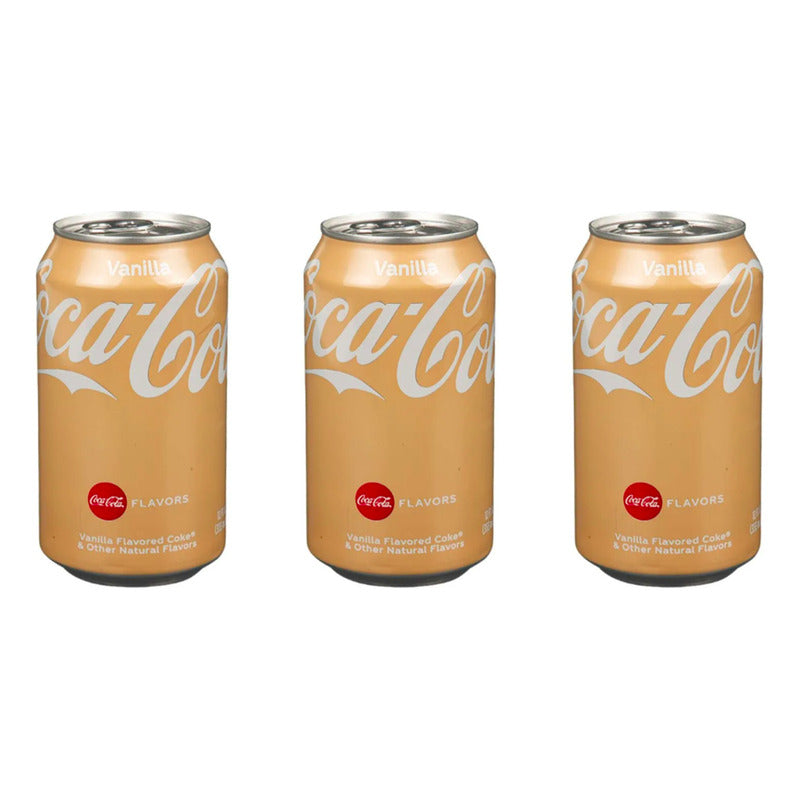 Refresco Coca Cola Sabor Vainilla 3 Piezas De 355ml