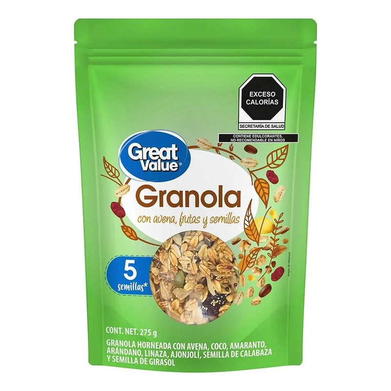 Granola Con Avena, Frutas Y Semillas 275g
