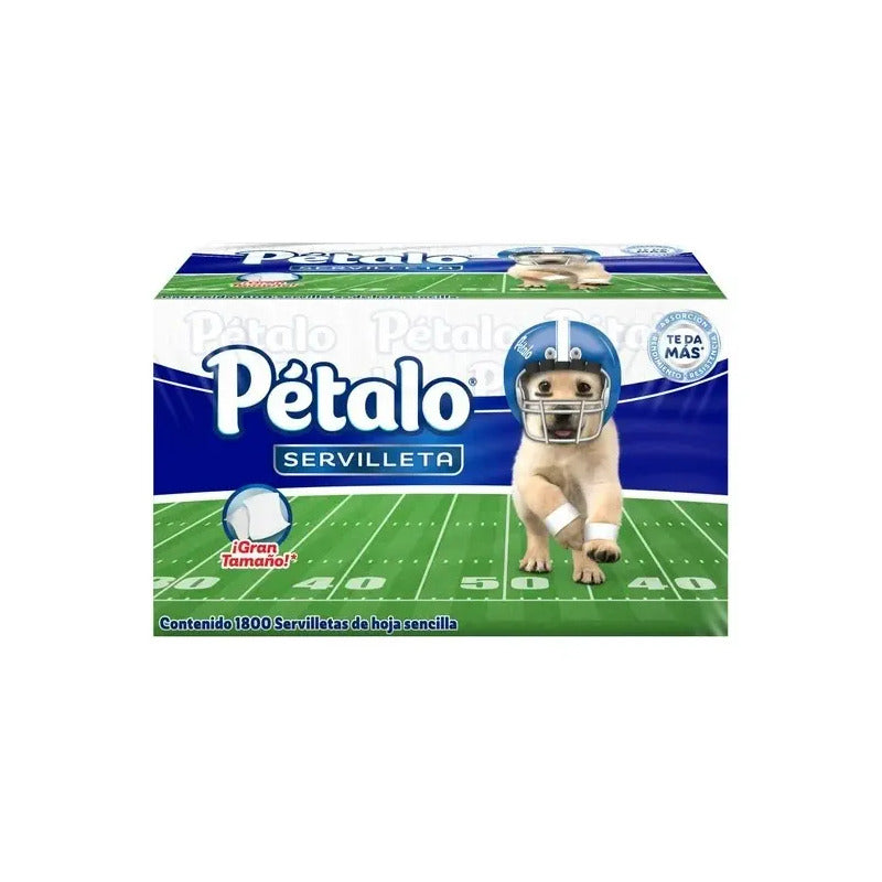 Servilletas Petalo Gran Tamaño Pack 1800 Pz Hoja Sencilla Blanco
