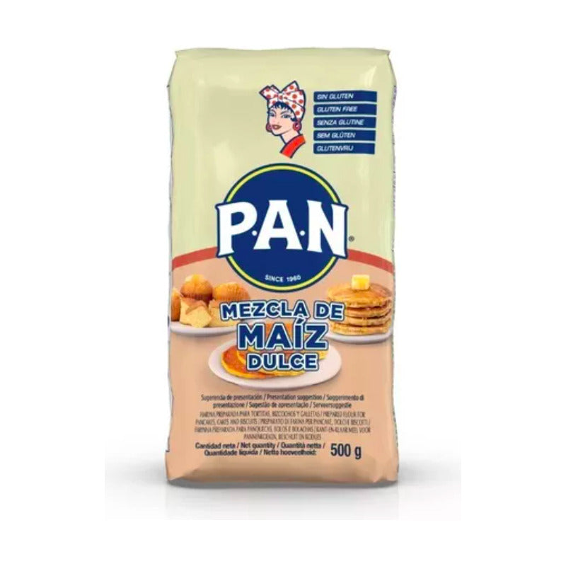 Harina Pan Mezcla De Maíz Dulce Sin Gluten  500g