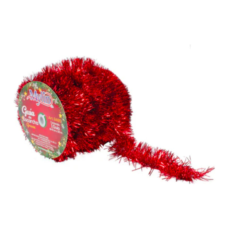 Escarcha Metálica Color Rojo 3 Carretes De 9cm X 30m