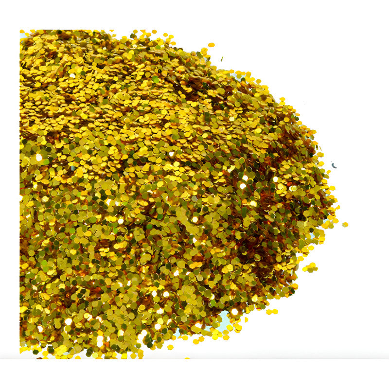 Diamantina Del #1  Amarillo Metalico De 1mm 1 Pieza De 50gr Amarillo
