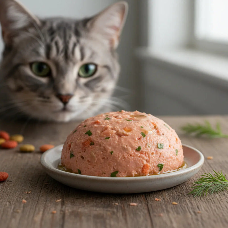 Alimento Natural Húmedo Para Gato Senior Receta Salmón 156 G