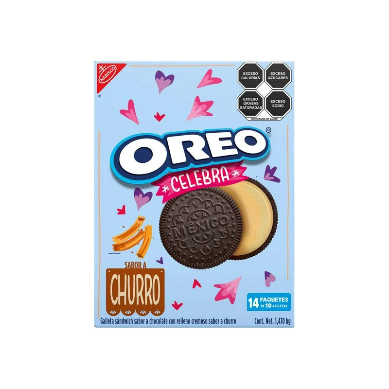 Galletas Oreo Nabisco  Churro 14 Paquetes 105 G C/u (2pack)